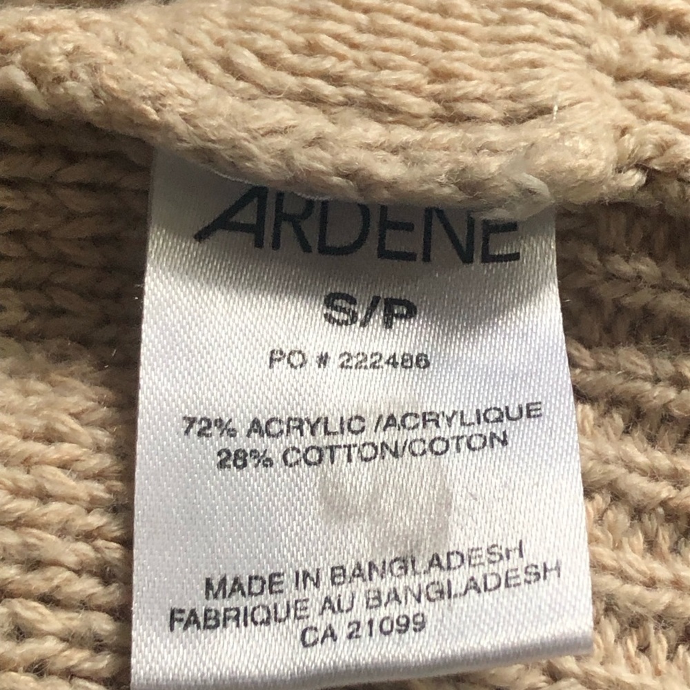 Ardene Women's Long Hooded Cardigan, beige,  Size Small - Picture 7 of 9